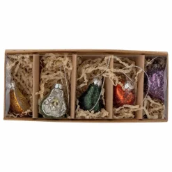 Hot Décorations de Noël Finka en verre - Lot de 5 | Enfant Décoration De Fête