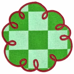 Outlet Dessous de verre vichy Dama Verde - Set de 2 | Art De La Table