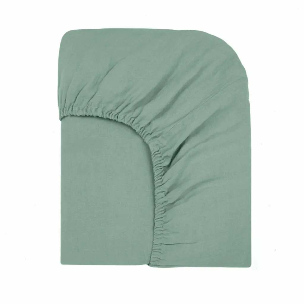 Best Drap-housse en lin lavé | Enfant Linge De Lit Enfant|Linge De Lit
