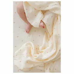 Discount Drap-housse Ribbon en coton bio | Linge De Lit Bébé|Linge De Lit Bébé