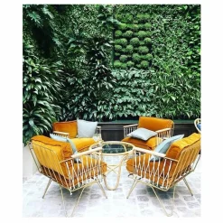 Sale Fauteuil Croisette doré mat epoxy, coton | Canapés, Fauteuils