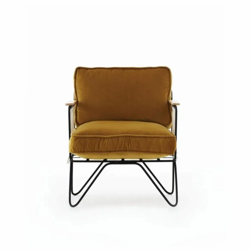 Outlet Fauteuil Croisette noir epoxy, velours | Canapés, Fauteuils