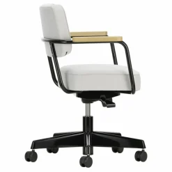 Outlet Fauteuil de bureau Direction Pivotant, piètement noir foncé - Jean Prouvé | Chaises, Tabourets, Bancs