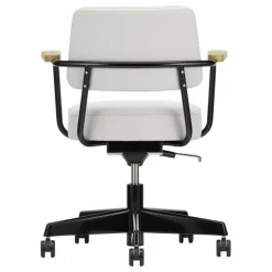 Outlet Fauteuil de bureau Direction Pivotant, piètement noir foncé - Jean Prouvé | Chaises, Tabourets, Bancs
