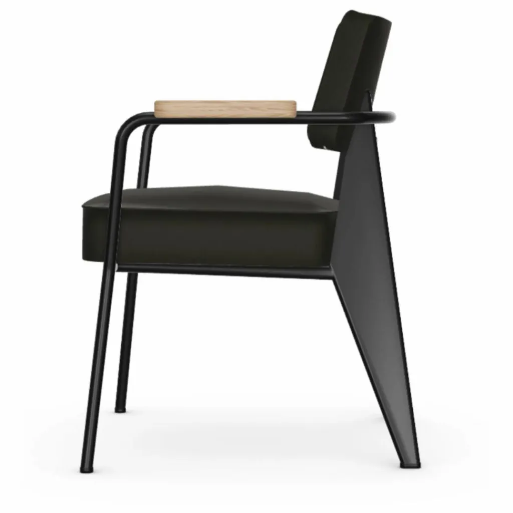 Sale Fauteuil Direction, piétement noir foncé- Jean Prouvé | Chaises, Tabourets, Bancs