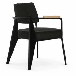 Sale Fauteuil Direction, piétement noir foncé- Jean Prouvé | Chaises, Tabourets, Bancs