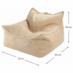 Sale Fauteuil en velours côtelé | Enfant Chaises Enfant