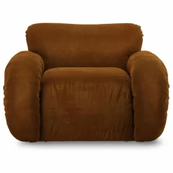 Clearance Fauteuil lounge en velours Arc | Canapés, Fauteuils