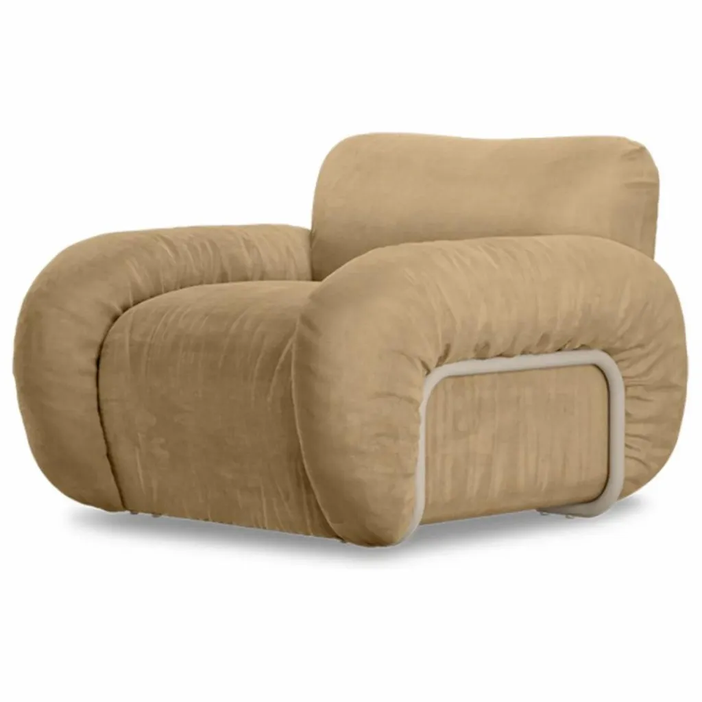 Hot Fauteuil lounge en velours Arc | Canapés, Fauteuils