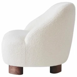 Online Fauteuil lounge Margas LC1 piètement en noyer | Canapés, Fauteuils