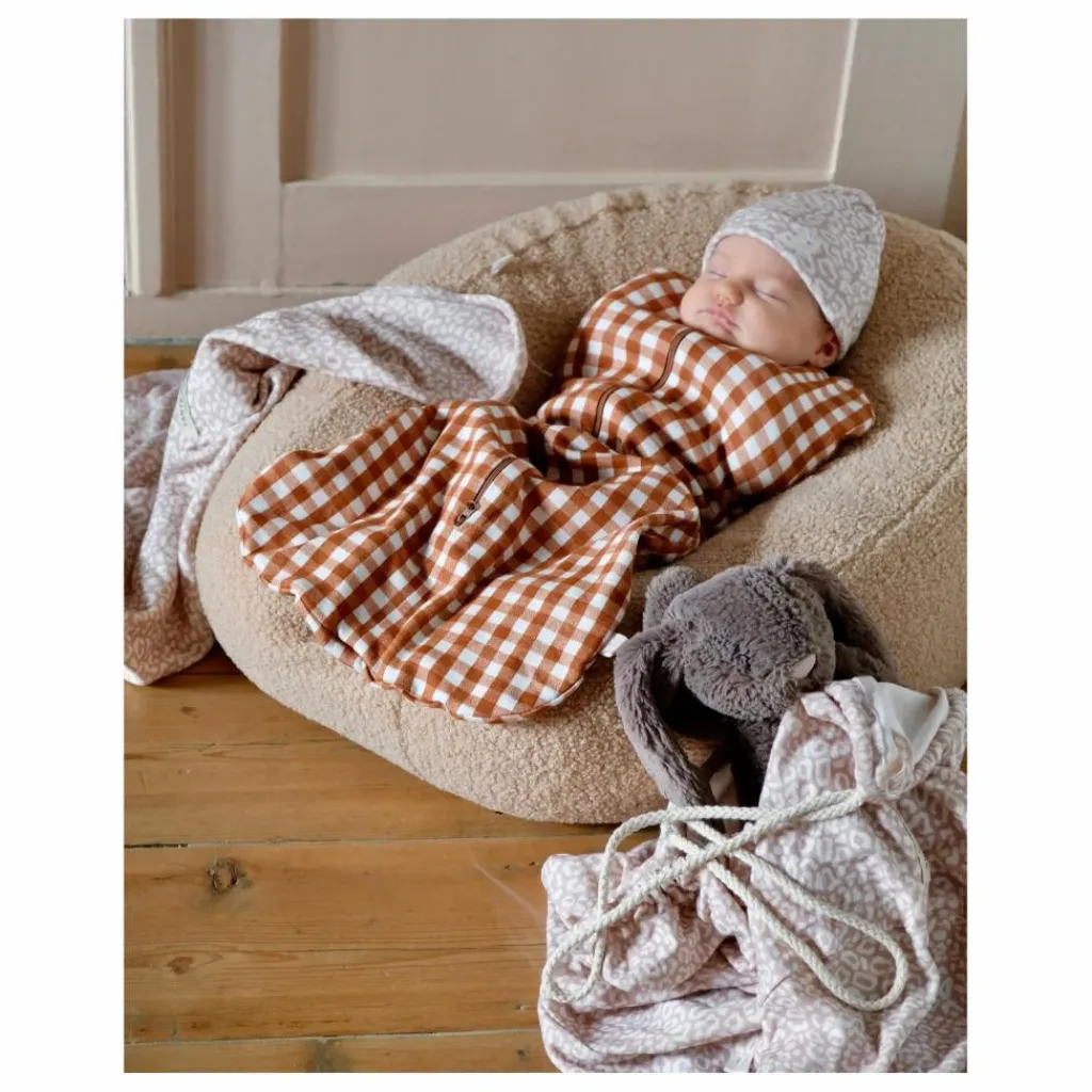 Hot Gigoteuse d'emmaillotage en coton bio Vichy | Gigoteuses, Tours De Lit|Gigoteuses, Emmaillotage