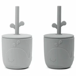 Discount Gobelet et paille Wally - Set de 2 | Tasses Et Gobelets D'Apprentissage|Premiers Repas
