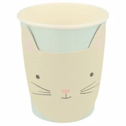 Gobelets Chat pastel - Set de 8 Enfant Décoration De Fête
