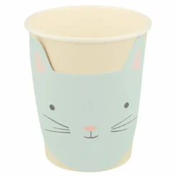 Gobelets Chat pastel - Set de 8 Enfant Décoration De Fête