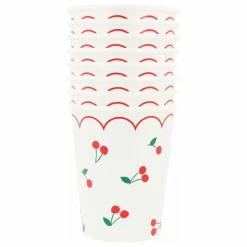 Outlet Gobelets Cherry - Set de 8 Enfant Décoration De Fête