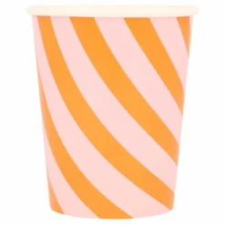 Sale Gobelets Citrouille souriante - set de 8 Enfant Décoration De Fête