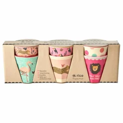 Outlet Gobelets enfant imprimé Jungle - Set de 6 Enfant Vaisselle Enfant