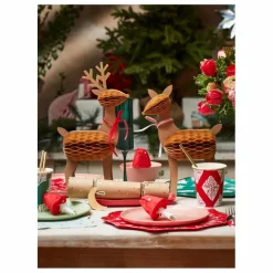 Hot Gobelets Noël motifs Block Print - set de 8 Enfant Décoration De Fête