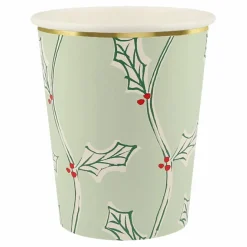 Hot Gobelets Noël motifs Block Print - set de 8 Enfant Décoration De Fête