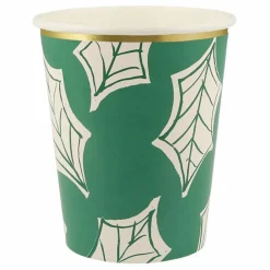 Hot Gobelets Noël motifs Block Print - set de 8 Enfant Décoration De Fête