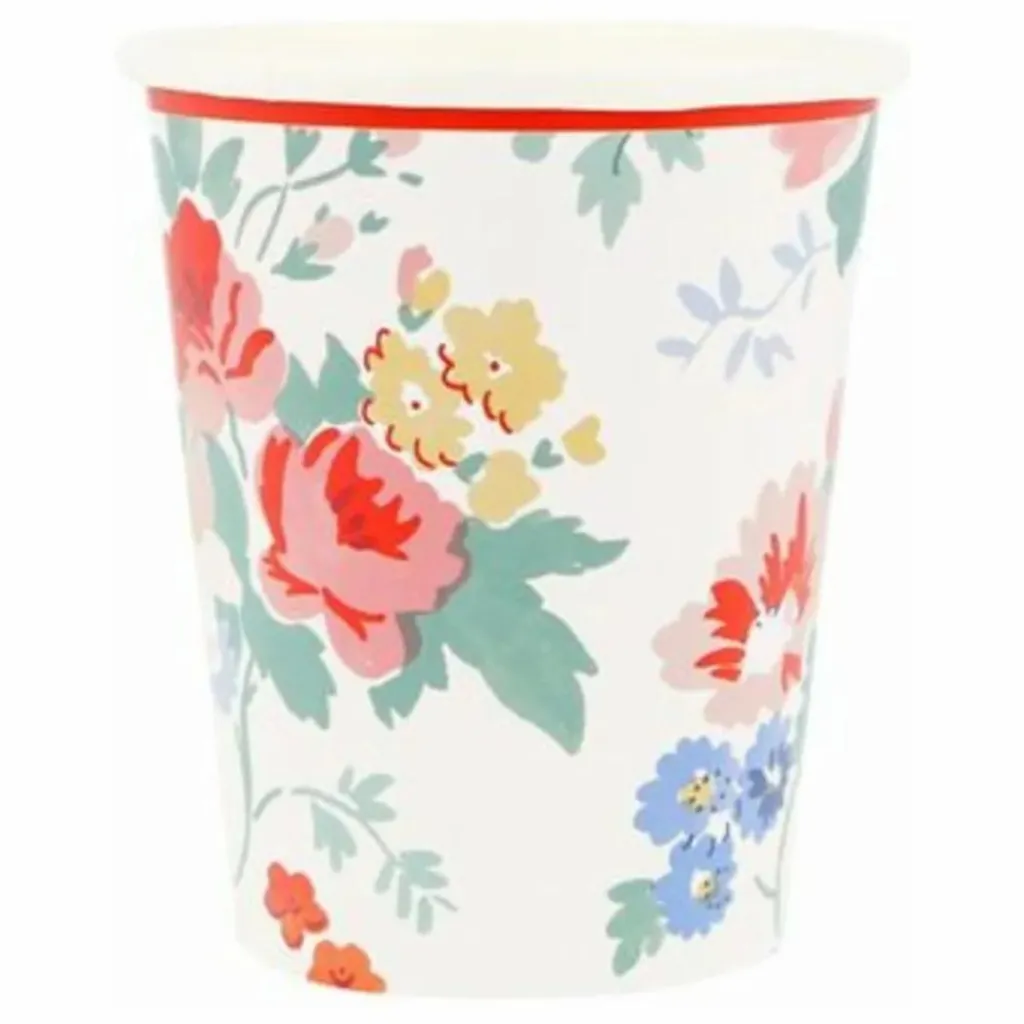 Best Gobelets Vintage Floral - Set de 8 Enfant Décoration De Fête