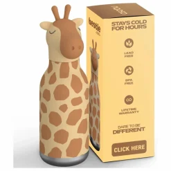 Outlet Gourde en inox Girafe | Enfant Vaisselle Enfant