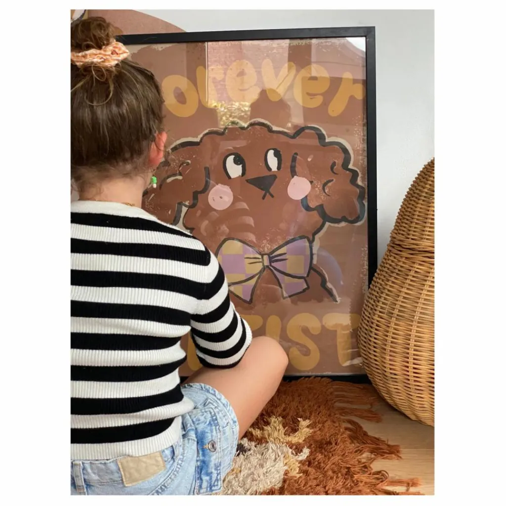 Online Grande affiche Chien Forever artist Enfant Décoration Murale|Déco Murale Enfant