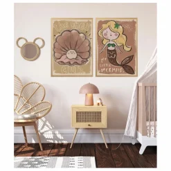 Hot Grande affiche sirène x Smallable Enfant Décoration Murale|Déco Murale Enfant