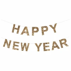 Best Guirlande Happy New Year à paillettes | Enfant Décoration De Fête