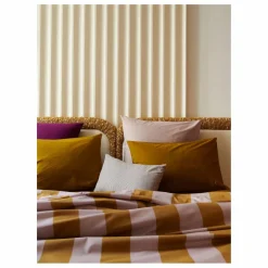 Outlet Housse de couette à rayures Malo | Lilas Enfant Linge De Lit Enfant|Linge De Lit