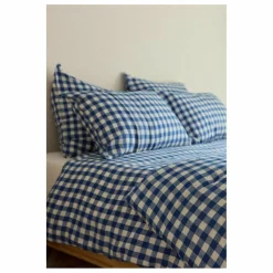 Best Housse de couette en lin lavé Vichy | Linge De Lit