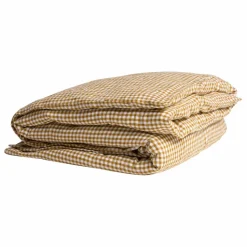 Online Housse de couette en lin lavé vichy | Linge De Lit