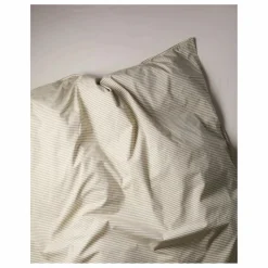 Sale Housse de couette Striped en percale organique - -Ecru | Enfant Linge De Lit Enfant|Linge De Lit