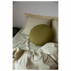 Sale Housse de couette Striped en percale organique - -Ecru | Enfant Linge De Lit Enfant|Linge De Lit