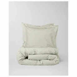 Sale Housse de couette Striped en percale organique - -Ecru | Enfant Linge De Lit Enfant|Linge De Lit