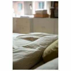 Sale Housse de couette Striped en percale organique - -Ecru | Enfant Linge De Lit Enfant|Linge De Lit