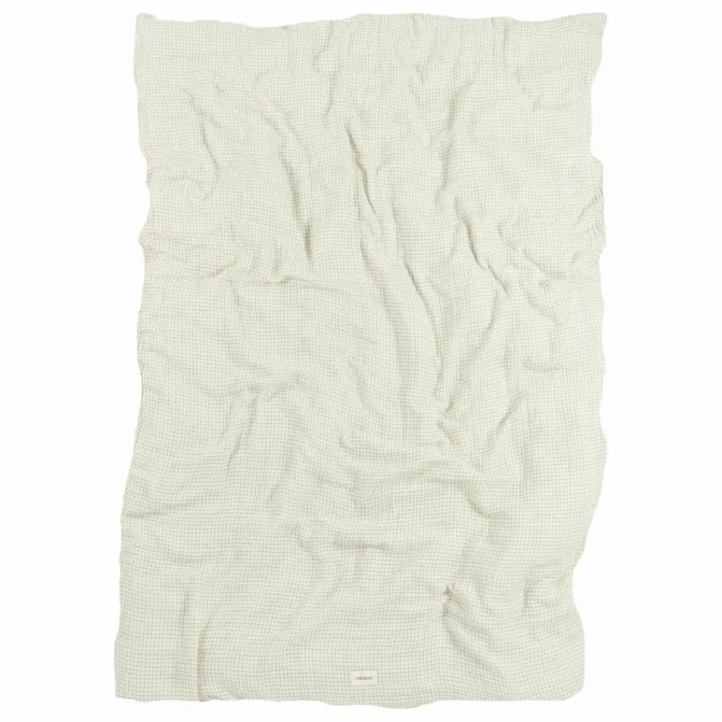 New Housse de couette Wabi-Sabi Blue Grid | Enfant Linge De Lit Enfant