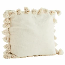 New Housse de coussin avec pompons | Coussins