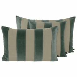 Hot Housse de coussin en lin et velours Brisbane | Coussins