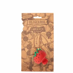 New Jouet de dentition Sweetie la fraise Hochets Et Anneaux De Dentition|Puériculture