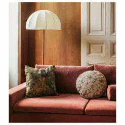 Lampadaire Duomo pied en cuir cognac | Luminaires