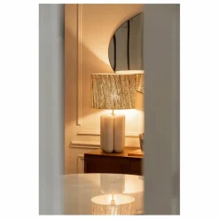 Sale Lampe à poser abat-jour en raphia Charlotte | Luminaires