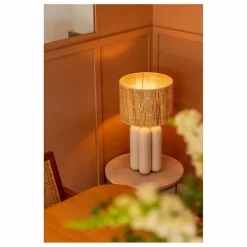 Sale Lampe à poser abat-jour en raphia Charlotte | Luminaires
