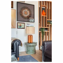 New Lampe à poser abat-jour en raphia Charlotte | Luminaires