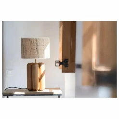 New Lampe à poser abat-jour en raphia Charlotte | Luminaires
