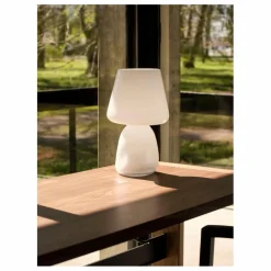 Outlet Lampe à poser Apollo en verre opalin | Luminaires