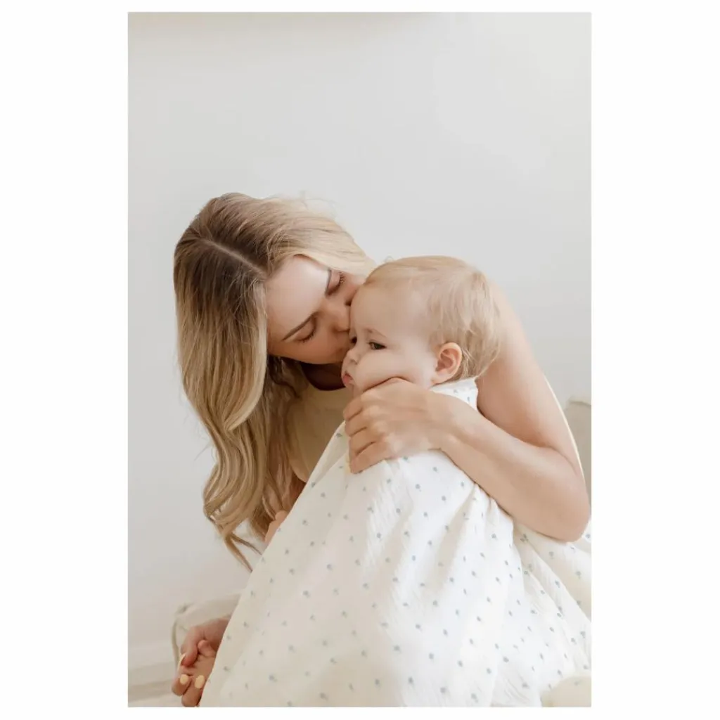 Clearance Lange d'emmaillotage Periwinkle en coton bio | Gigoteuses, Tours De Lit|Gigoteuses, Emmaillotage