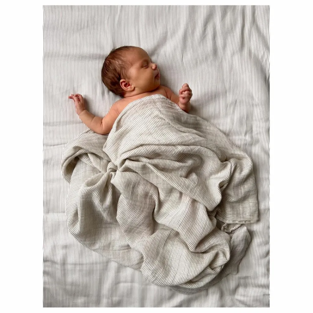 Lange d'emmaillotage rayé | Gigoteuses, Tours De Lit|Gigoteuses, Emmaillotage