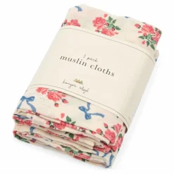 Outlet Langes en coton bio Bella Rosita - Set de 3 | Langes|Puériculture