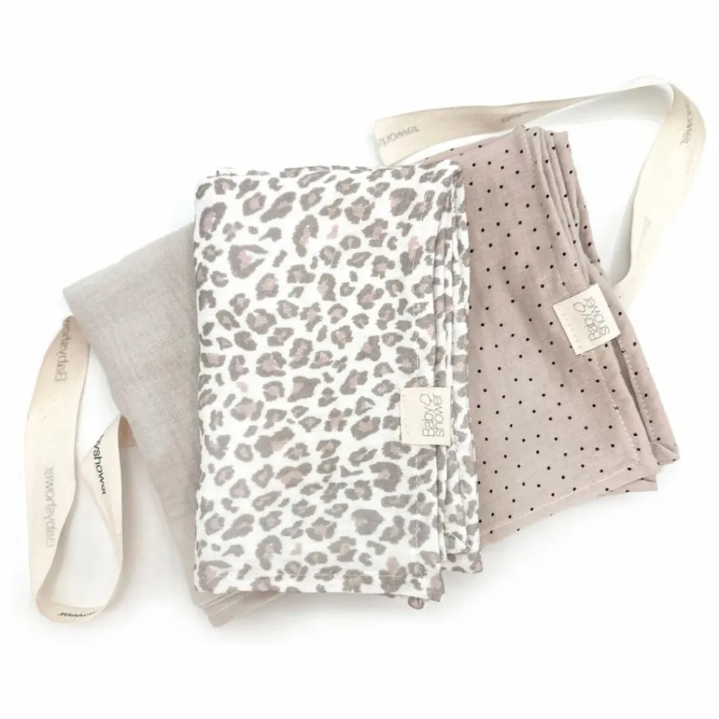 Langes Léopard - Set de 3 | Langes|Puériculture